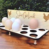 Wooden Egg Holder Tray