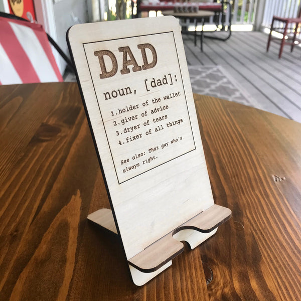 Dad Definition Cell Phone Stand