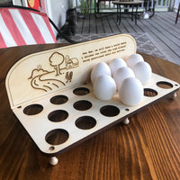 Wooden Egg Holder Tray